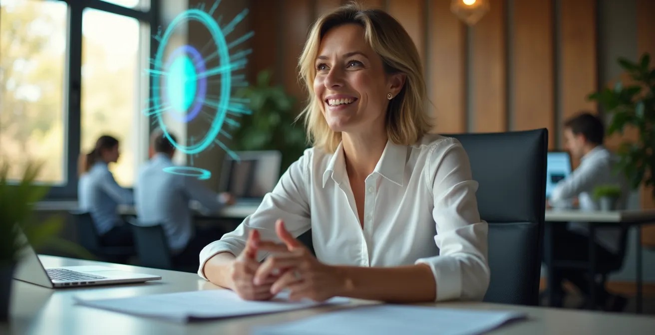 Manager che naviga liberamente tra visualizzazioni dati in un ambiente protetto e controllato