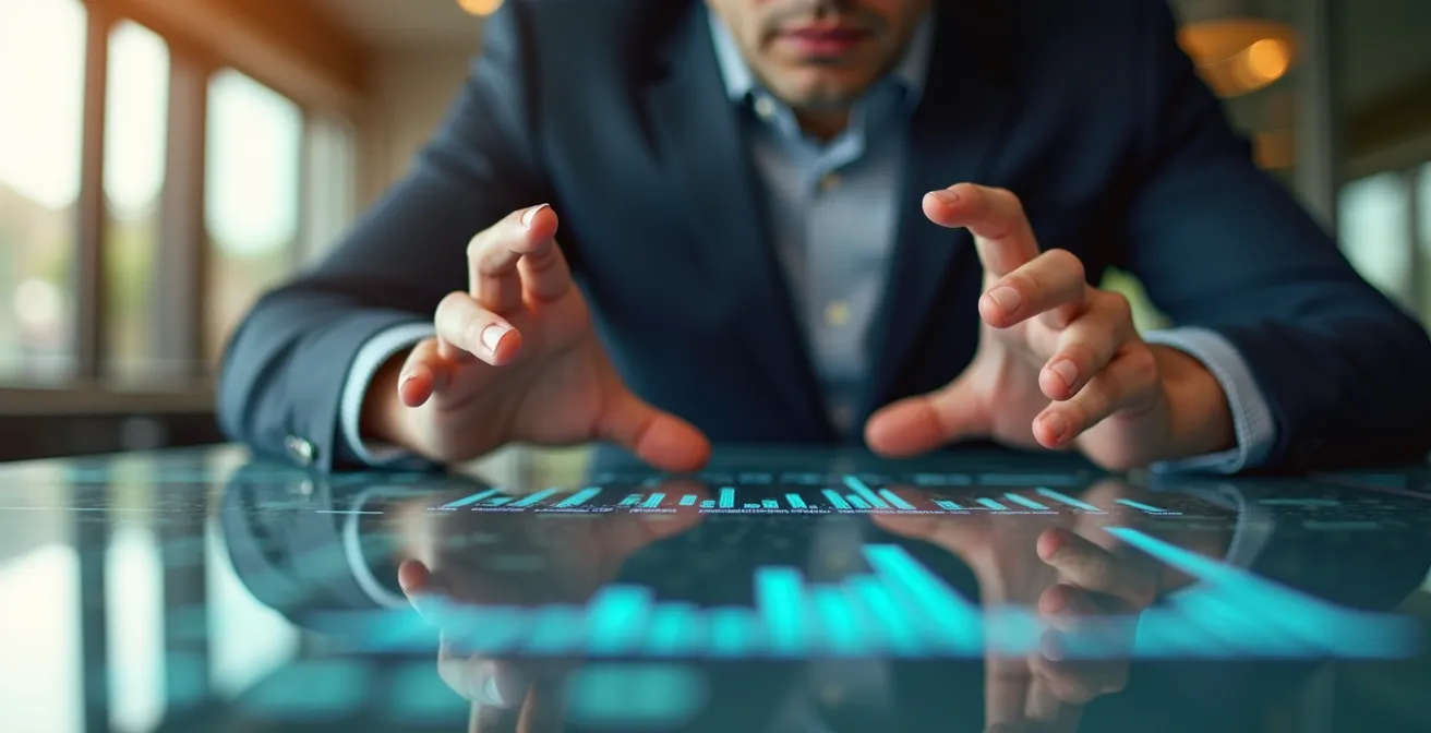 Rappresentazione visiva del flusso di denaro in un'azienda con master budget a tre colonne