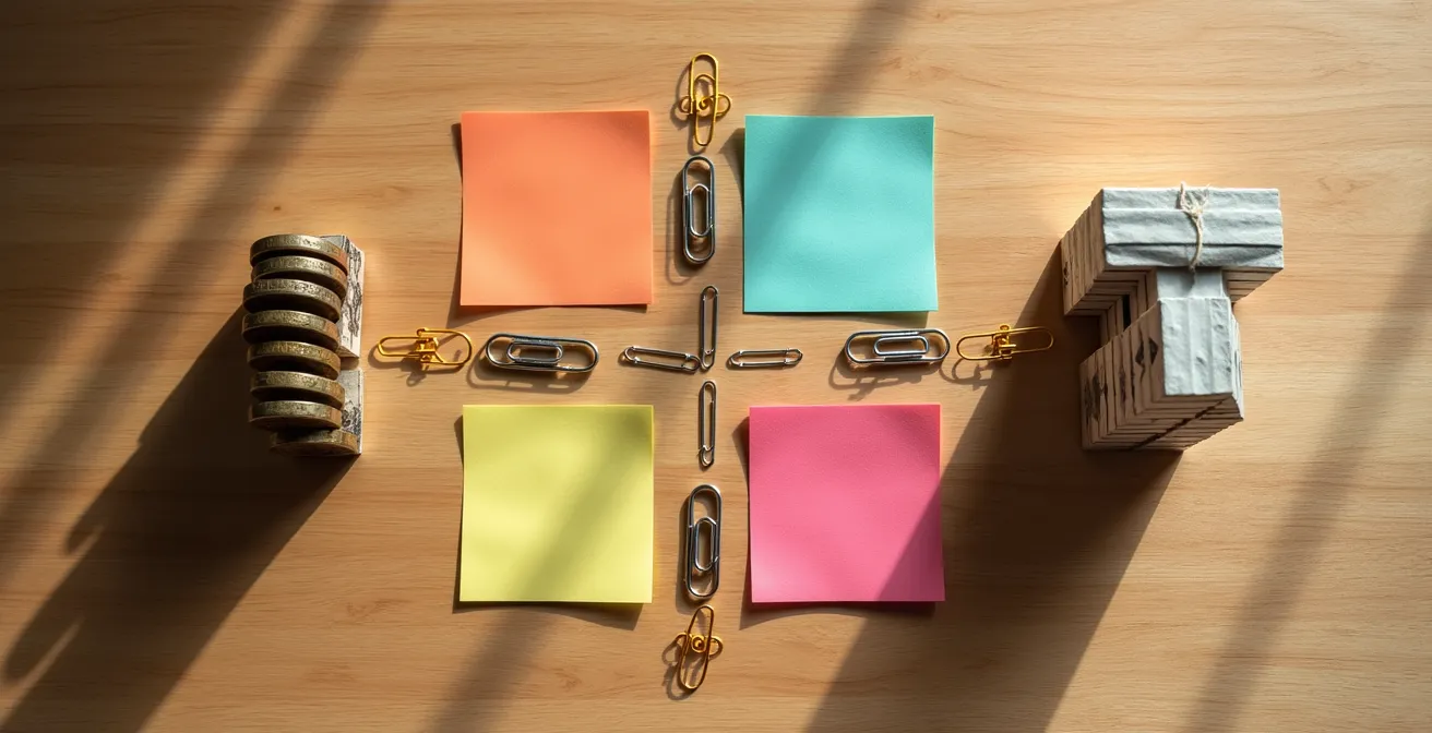 Diagramma visuale della classificazione dei costi aziendali con frecce e divisioni